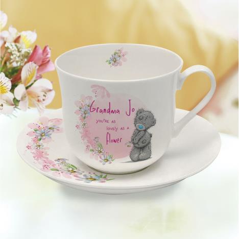 Personalised Me to You Lovely As A Flower Cup & Saucer Extra Image 2
